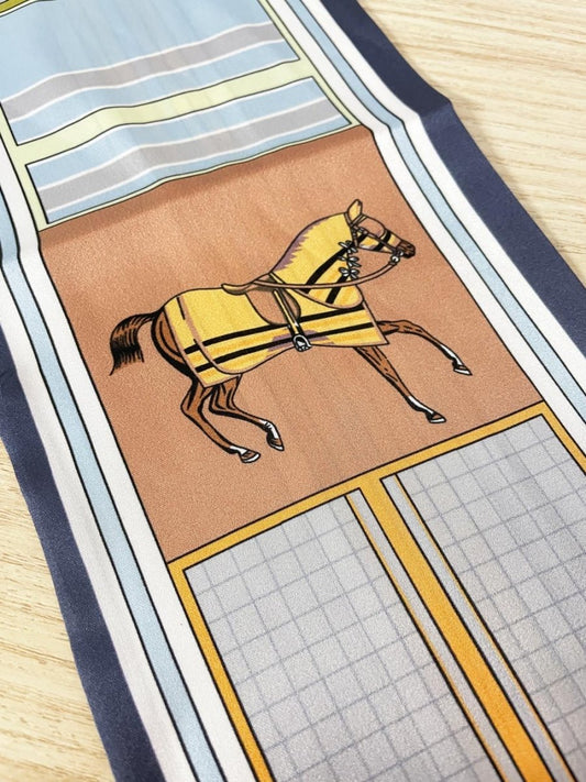 satin equestrian horse neck scarf - good market thrift store