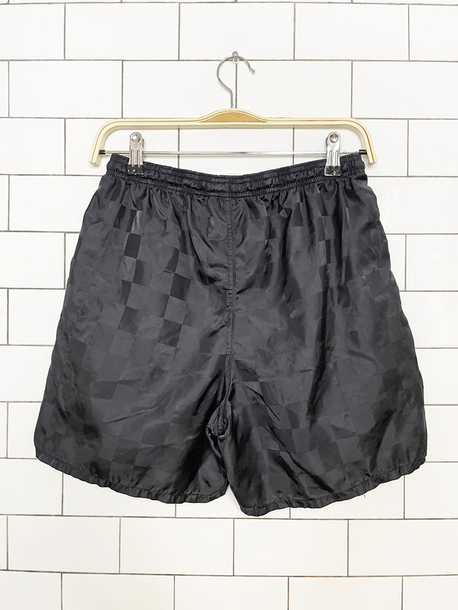 umbro sateen checker sporty prep athletic shorts