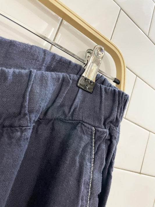 spanner 100% linen balloon leg pants - good market thrift store