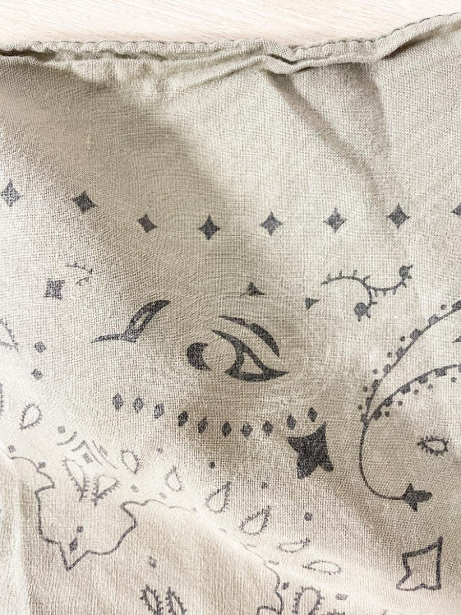 vintage paisley cotton handkerchief - good market thrift store