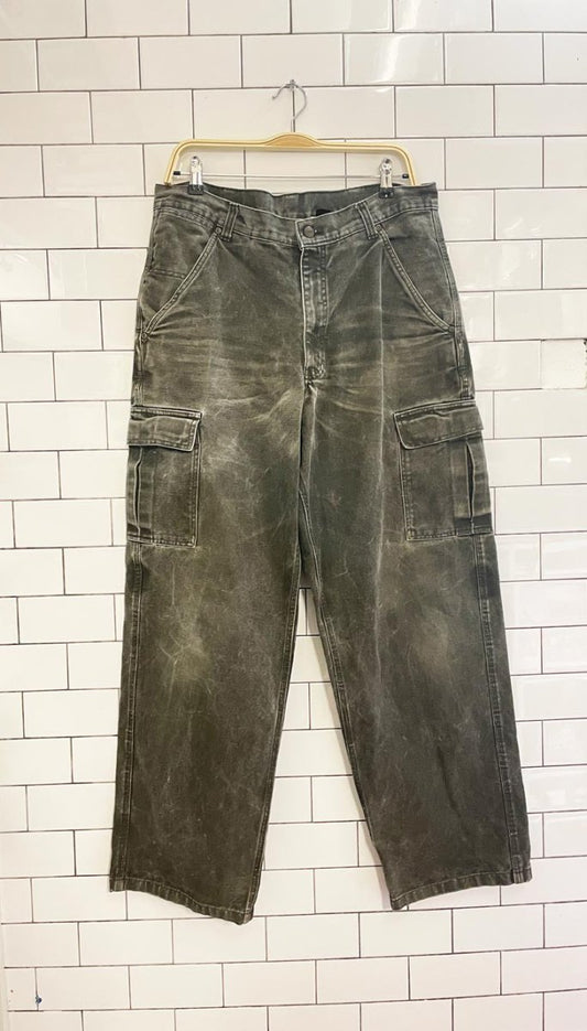 dakota twill utility workwear cargo pants - good market thrift store