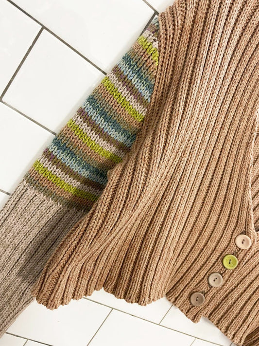 vintage 00s lilith boho knit mini crop cardigan | made in France - good market thrift store