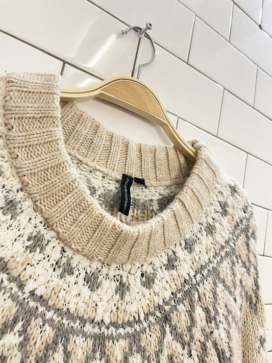 moon & madison fair isle knit sweater - good market thrift store