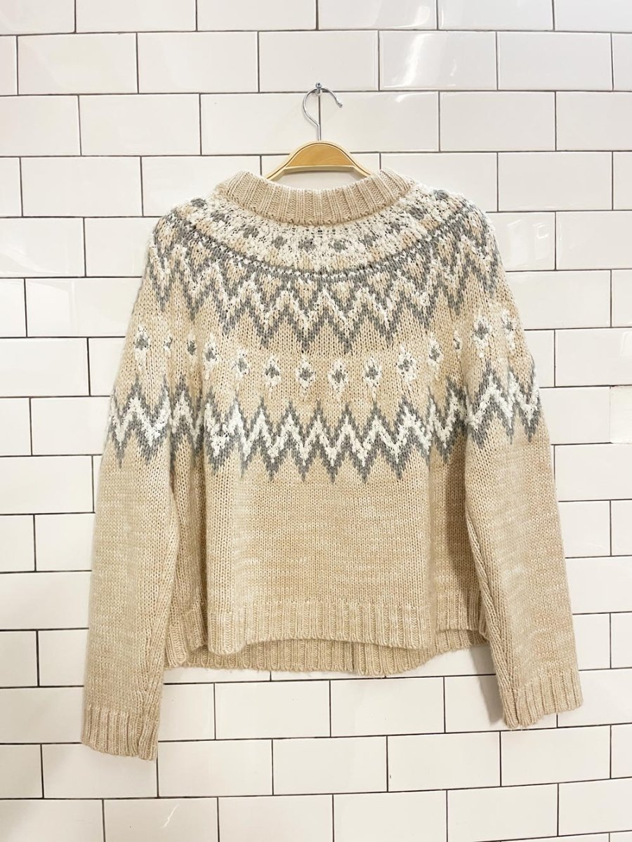 moon & madison fair isle knit sweater - good market thrift store
