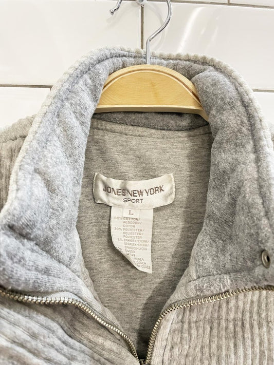 vintage 90s jones new york chunky cord velour puffer vest - good market thrift store