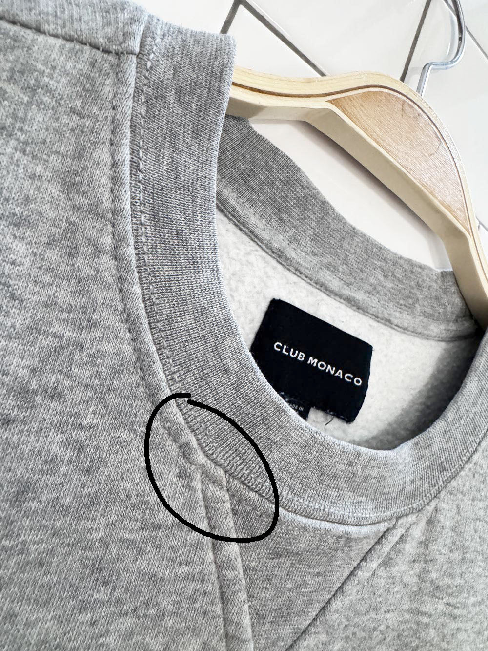 club monaco crest sweatshirt | made in India