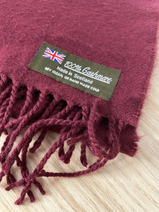 vintage 100% cashmere scotland scarf - good market thrift store