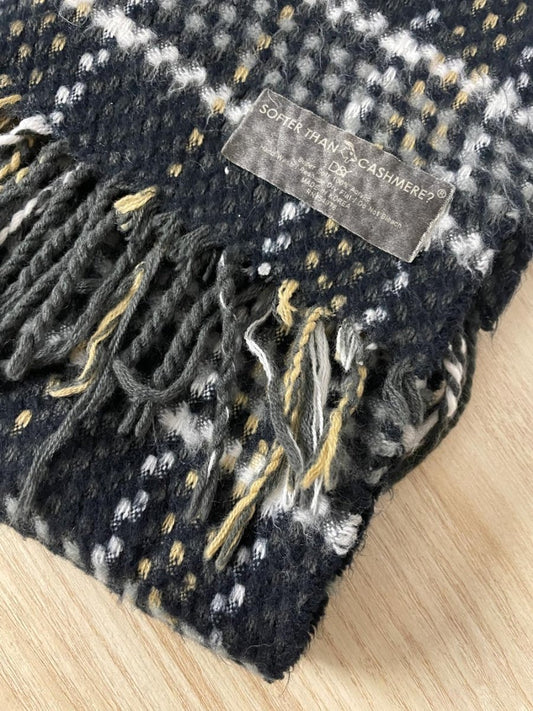 vintage softer than cashmere plaid scarf - good market thrift store