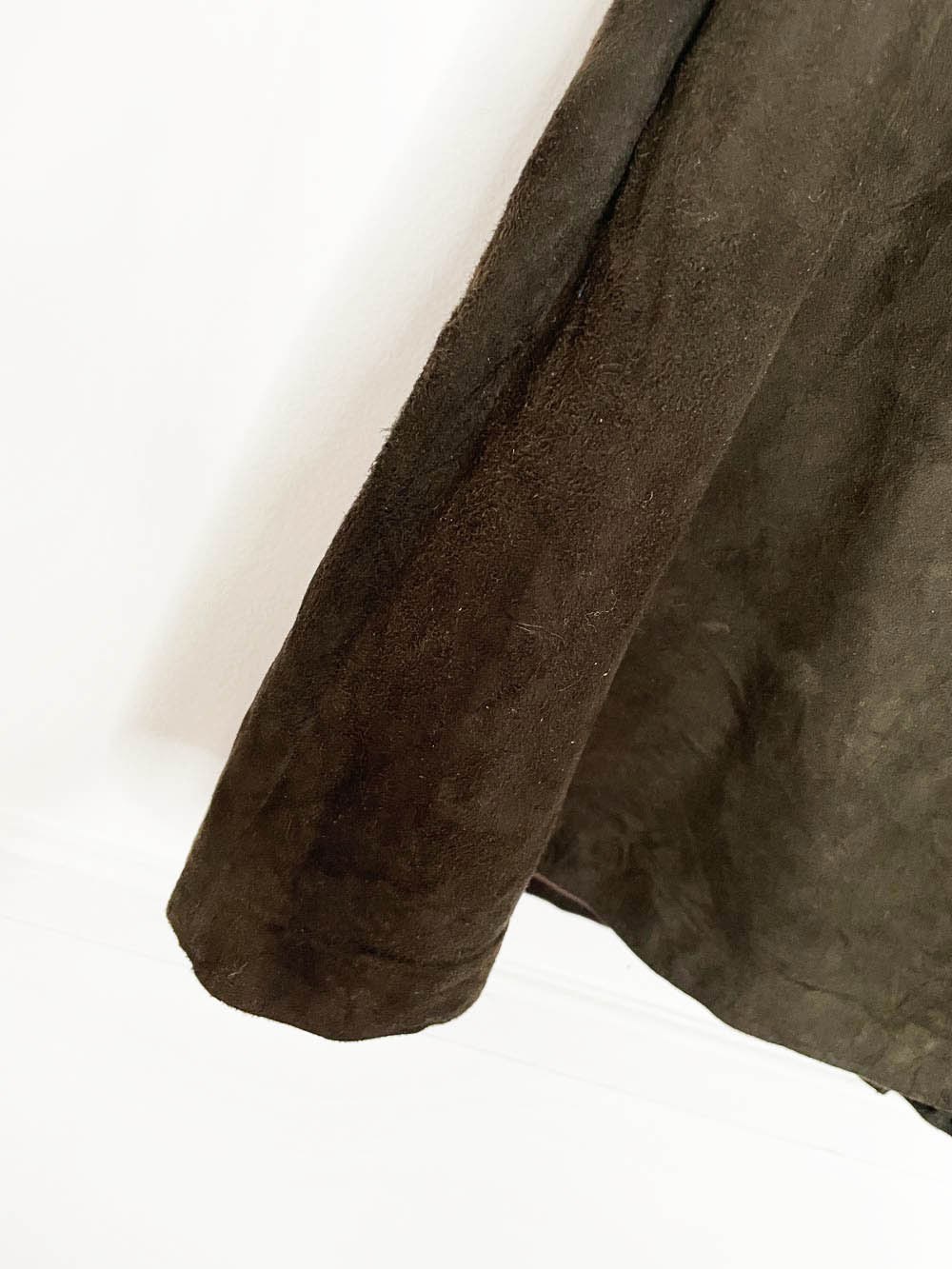 vintage 90s banana republic lamb suede mini skirt