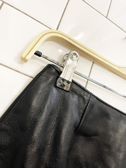 vintage danier butter leather mini skirt - good market thrift store