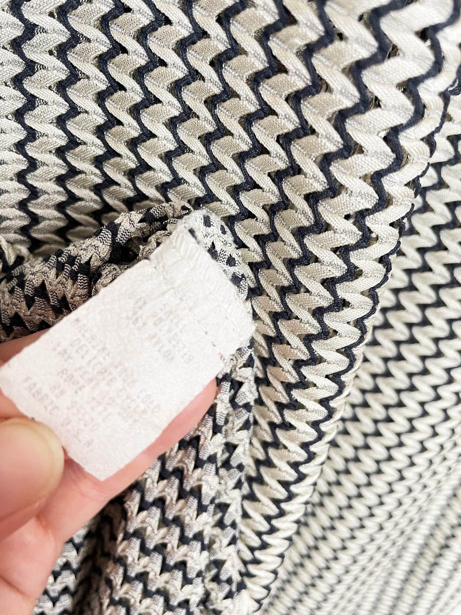 vintage 90s attitudes woven crochet-style cabana shirt | made in USA