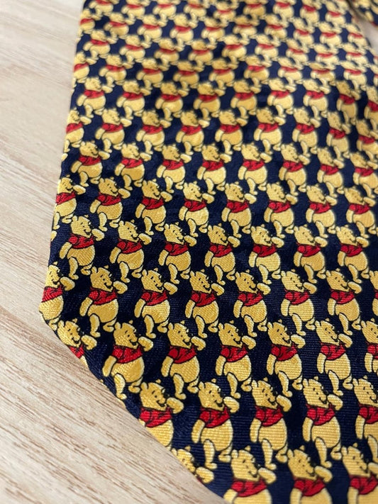 vintage 00s winnie the pooh made in italy silk tie - good market thrift store