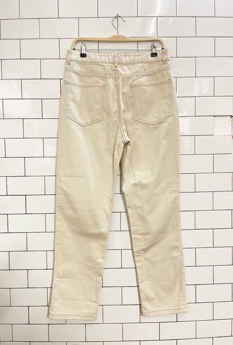 nwt mango high rise button fly mom jeans - good market thrift store