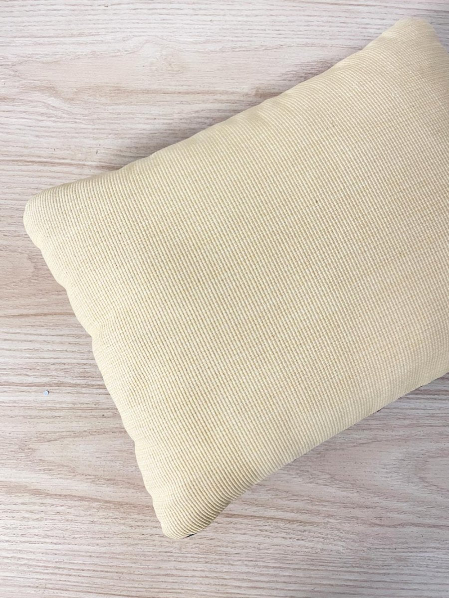 vintage handmade cross stitch rose throw pillow - good market thrift store