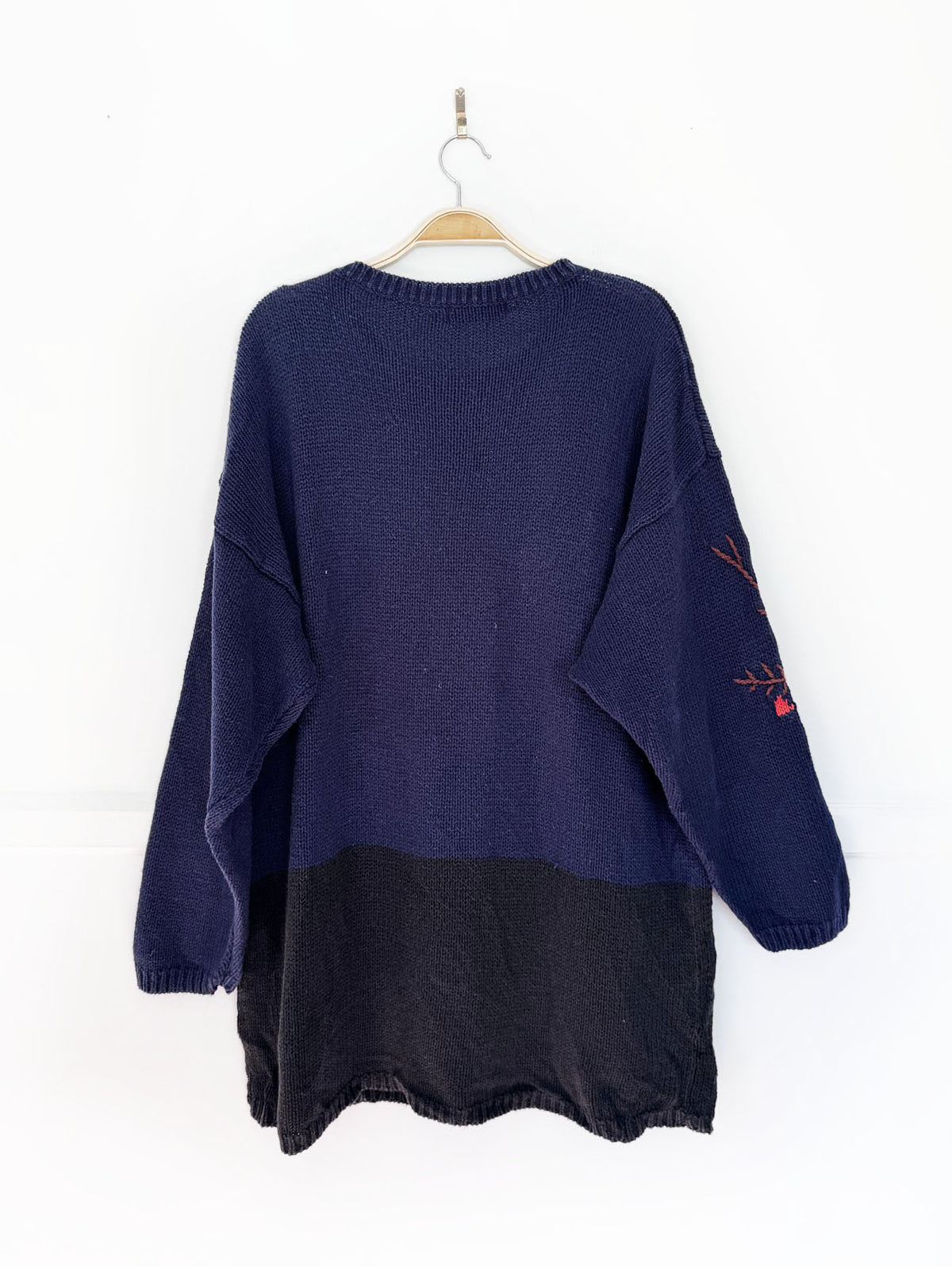 vintage lauren hansen ramie-blend wicked witch chunky knit sweater | halloween