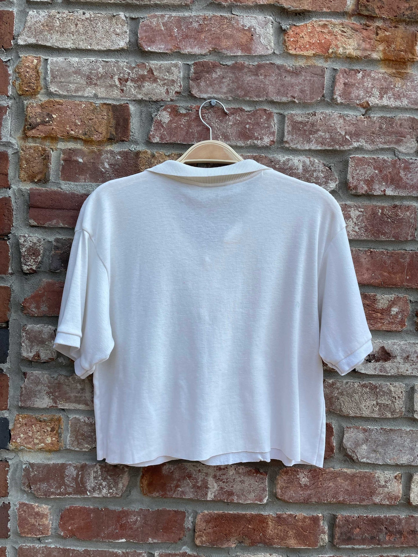 rework x vintage 80s crop toronto zoo staff polo