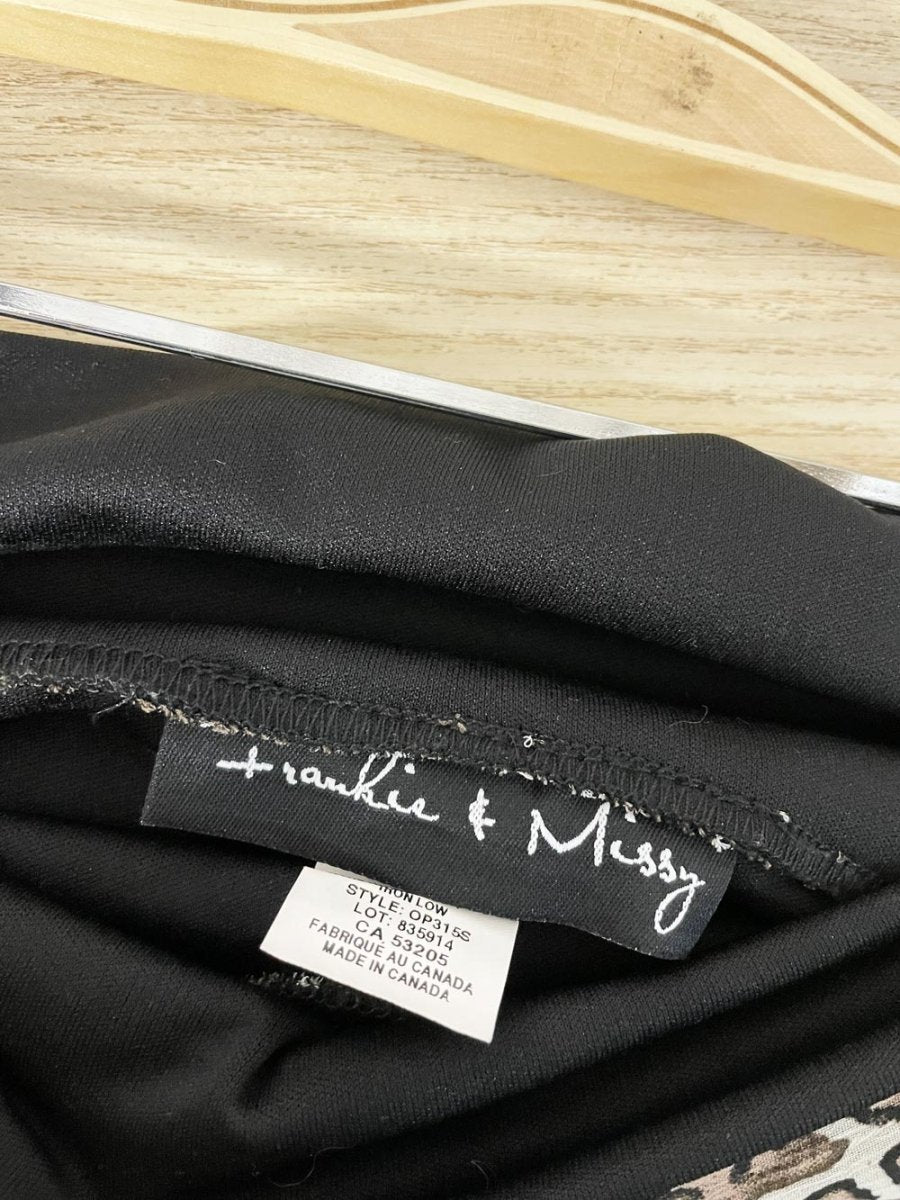 y2k frankie & missy chiffon animal print midi skirt - good market thrift store