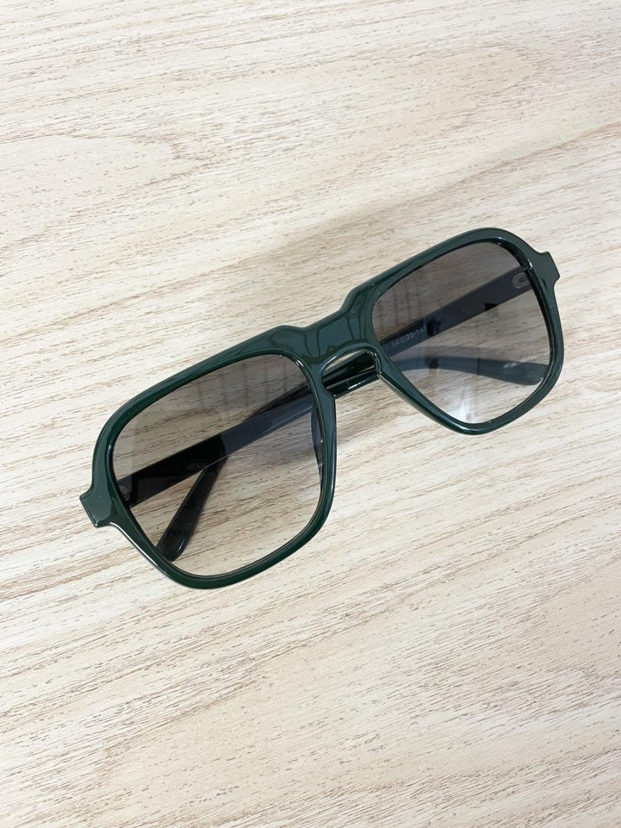 retro green grandpa sunglasess - good market thrift store