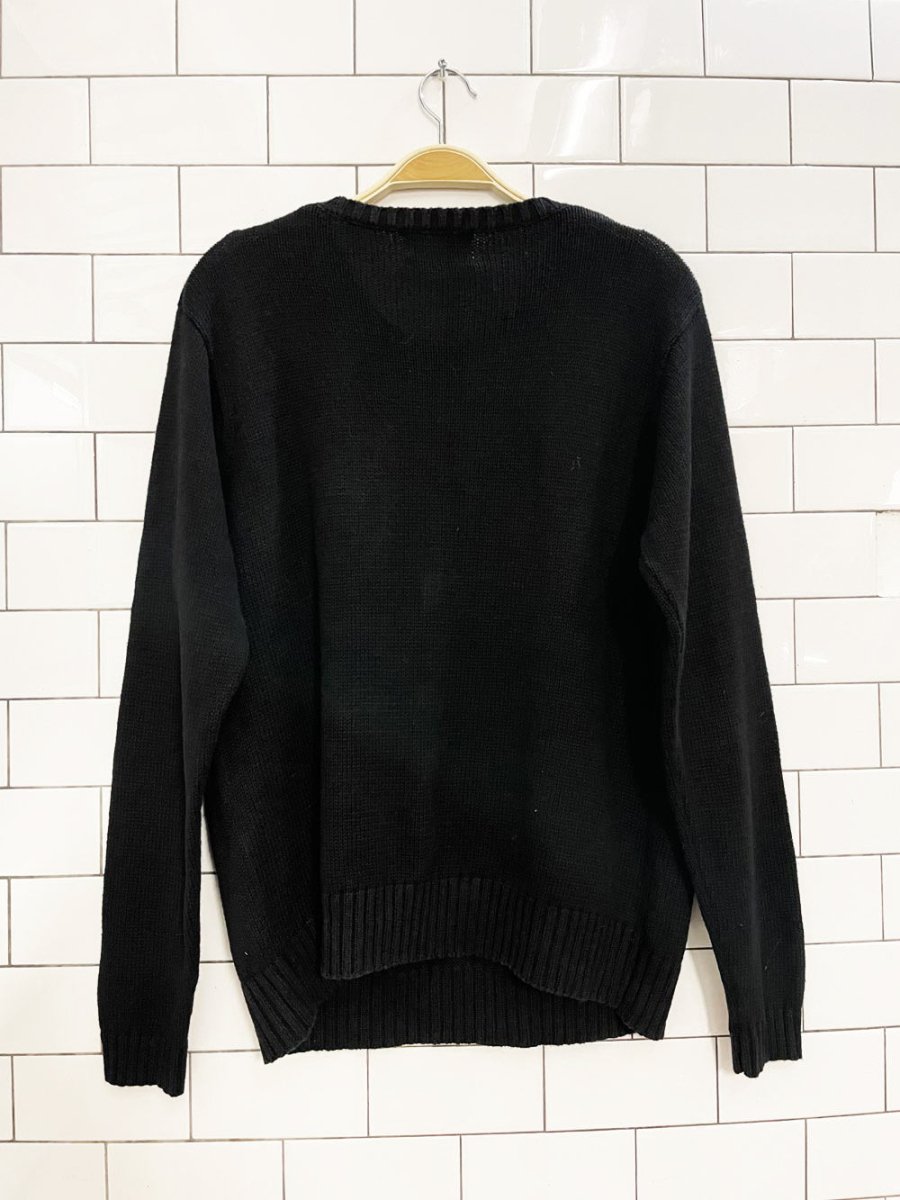 vintage 00s shenanigans sequin butterfly knit sweater - good market thrift store