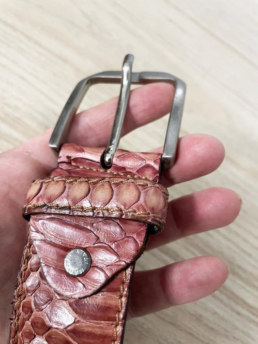 vintage porto in italy snakeskin florence belt - good market thrift store