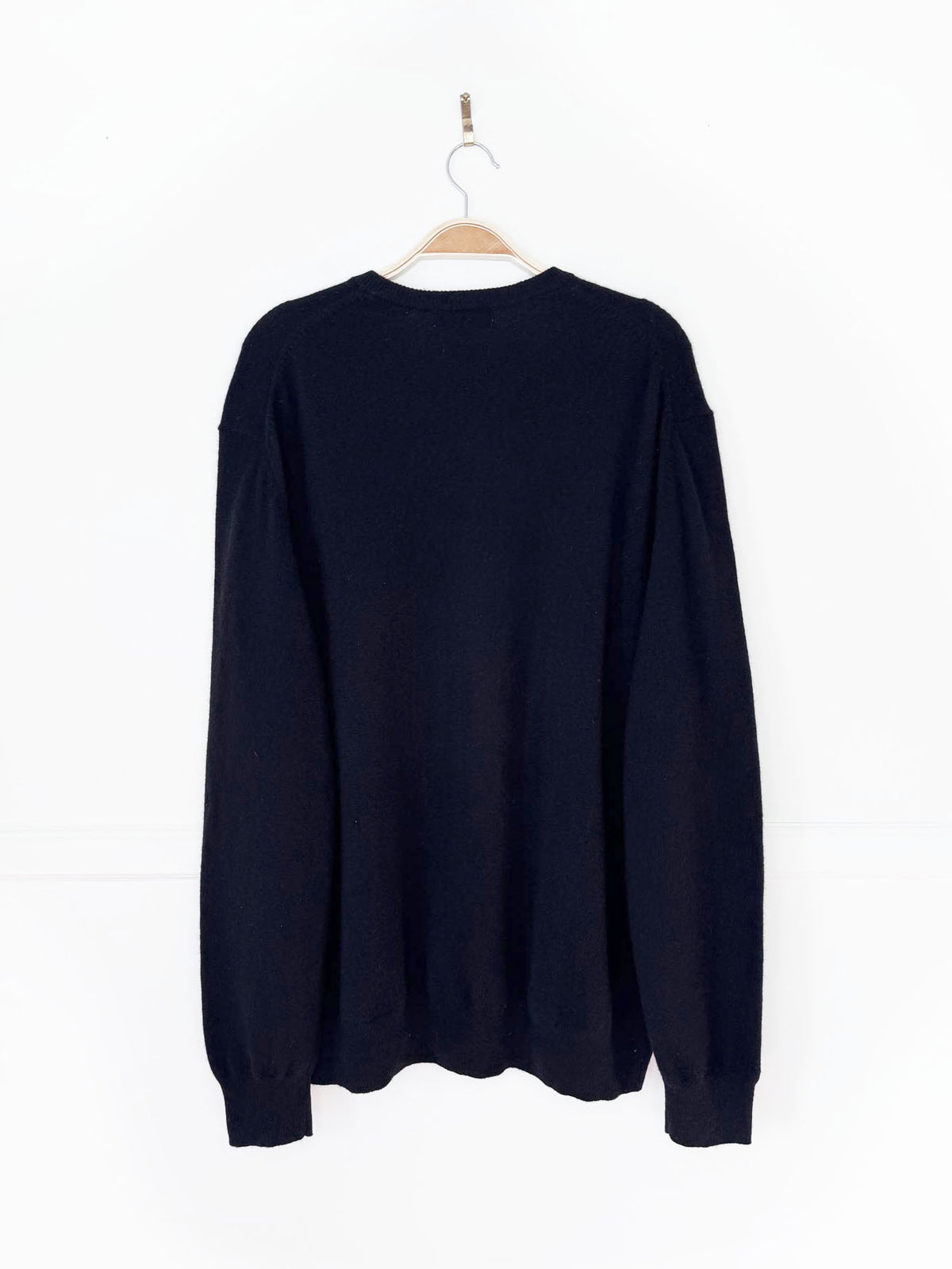 alan flusser cashmere knit v-neck sweater