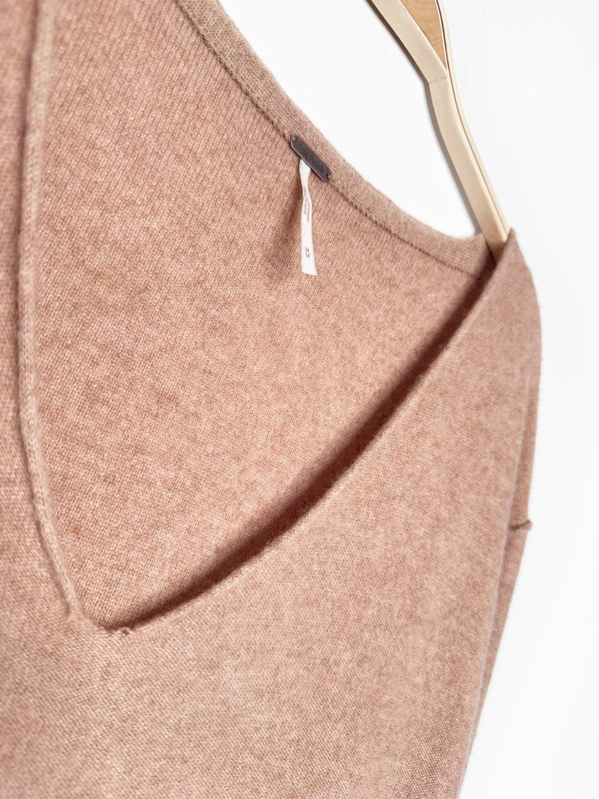 free people 100% cashmere knit oversized boxy v-neck sweater