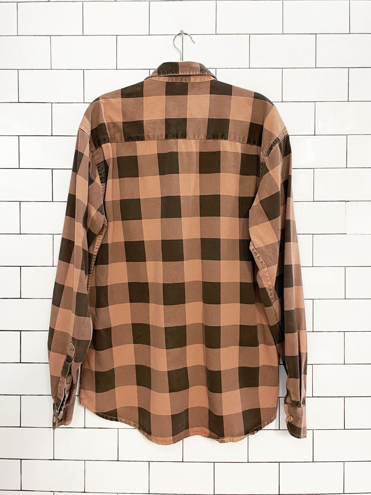 ralph lauren soft plaid full button shirt | custom fit