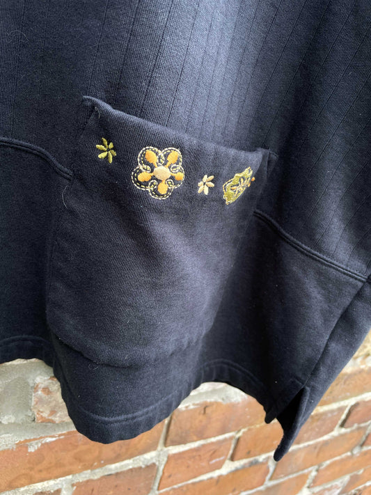 vintage 00s casual elements ribbed sweatshirt jacket