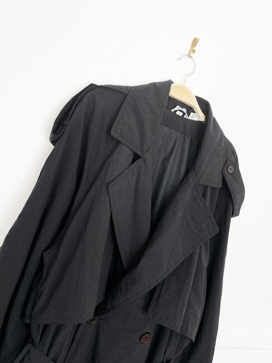 vintage 90s DASH nylon classic trench coat - good market thrift store