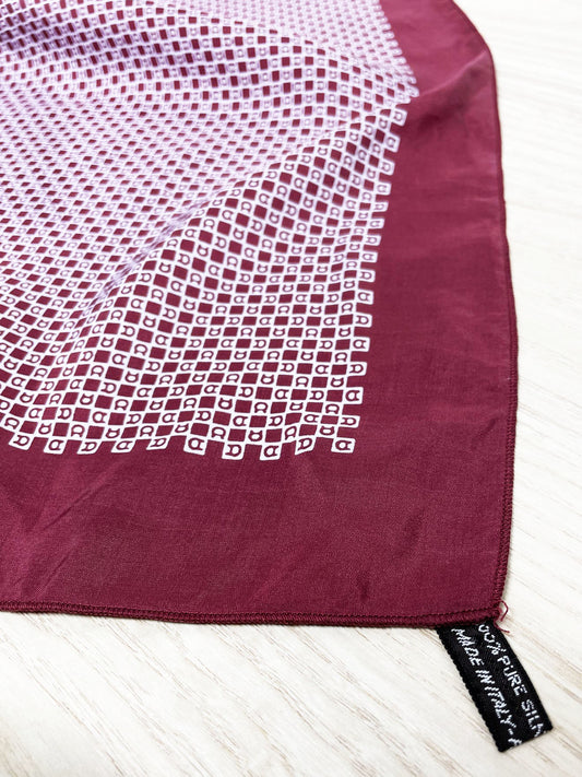 vintage etienne aigner 100% silk square scarf | made in italy