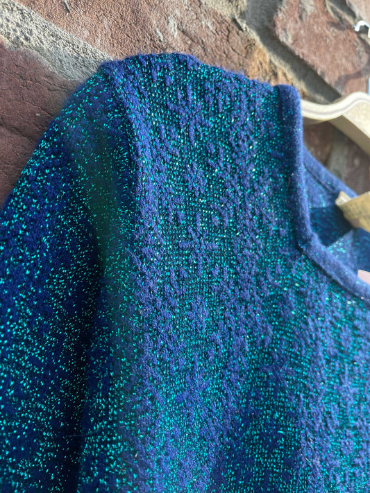vintage scotch wool shop metallic sweater