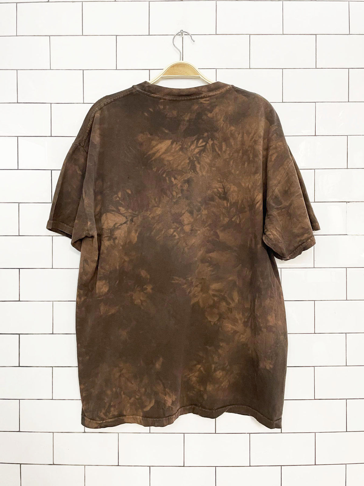 vintage 00s the mountain woodland animals tie dye tee