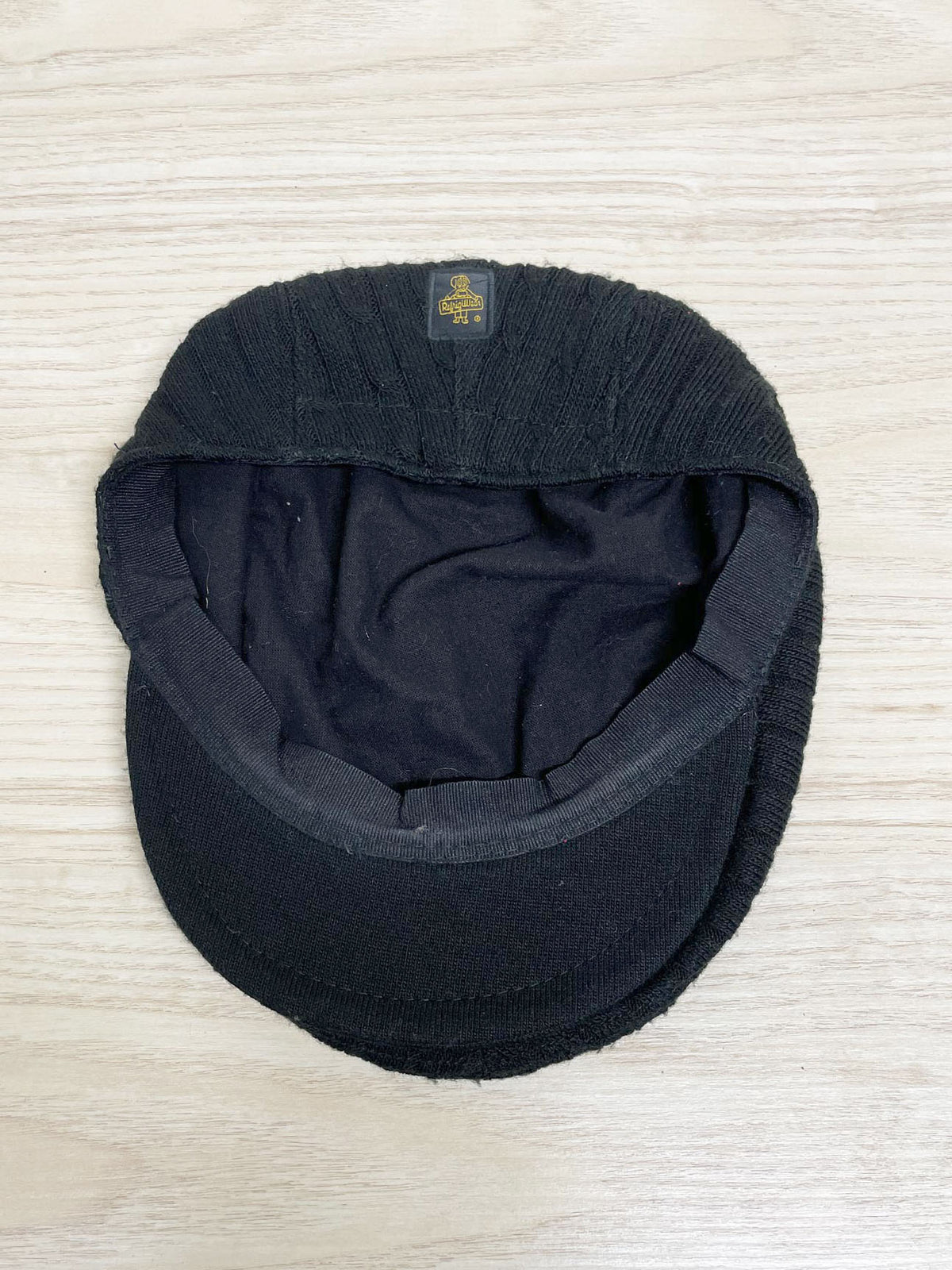 vintage refrigiwear cable knit flat cap | made in italy