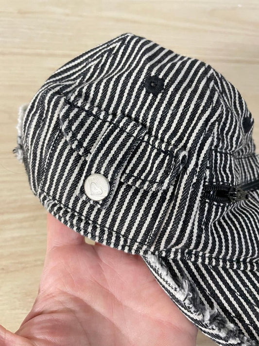 y2k roxy striped conductor hat - good market thrift store
