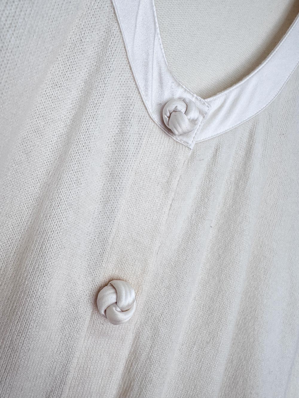 lafayette 148 100% cashmere knit silk trim cardigan sweater