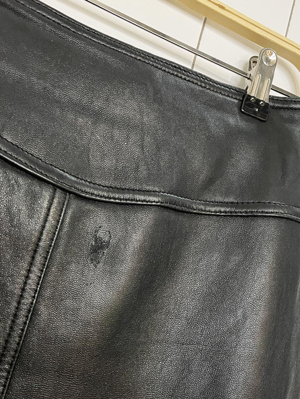 vintage the limited butter leather mini skirt | lambskin