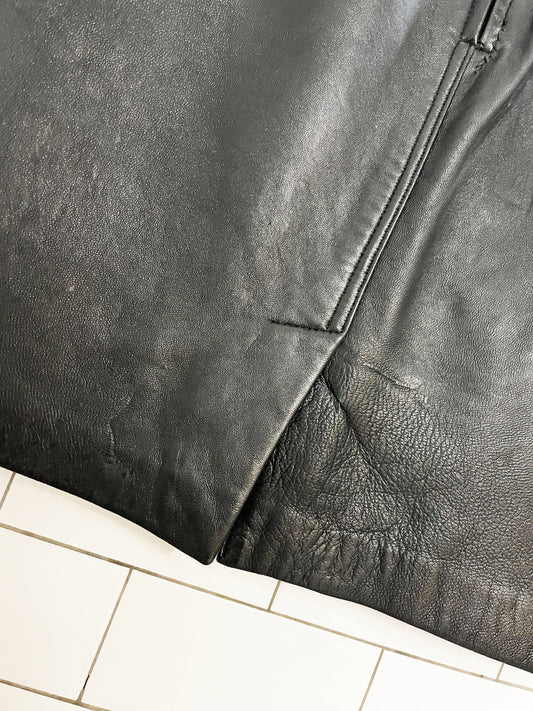 vintage the limited butter leather mini skirt | lambskin