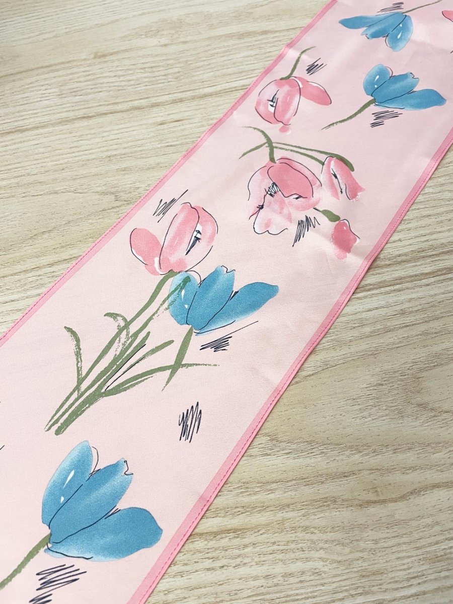 deadstock NWT vintage vera silk floral scarf - good market thrift store