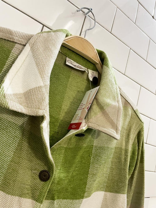 vintage 00s carroll reed plaid shirt jacket - good market thrift store