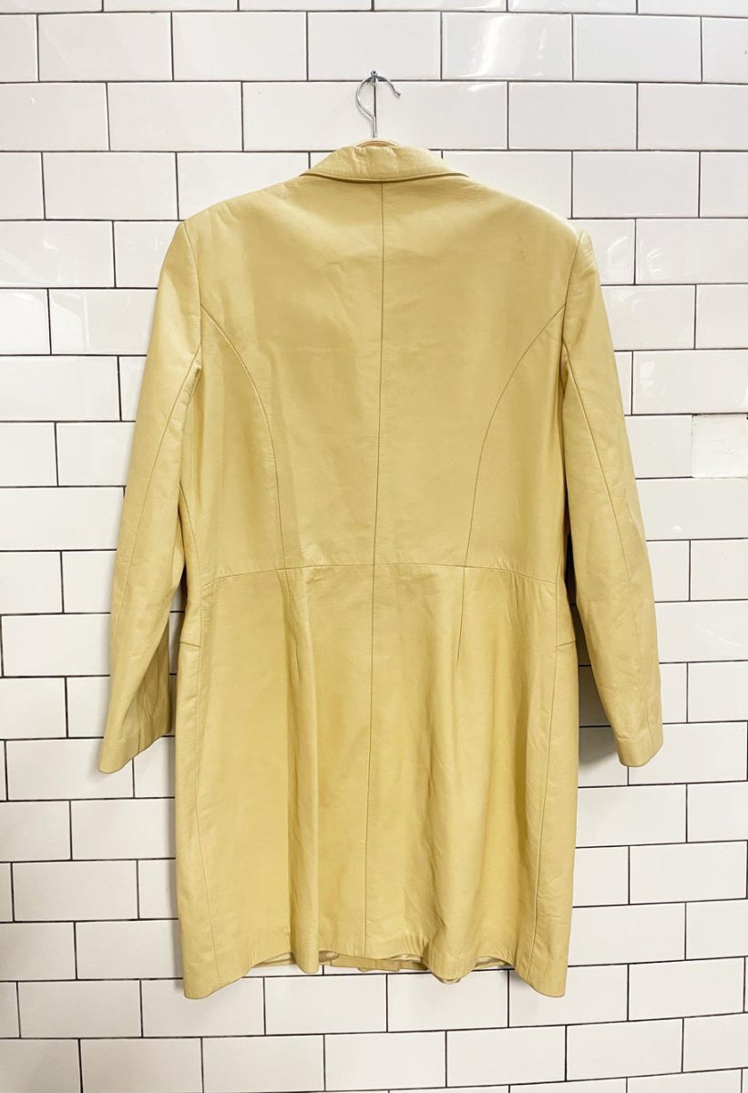 vintage 90s danier minimal butter leather jacket - good market thrift store