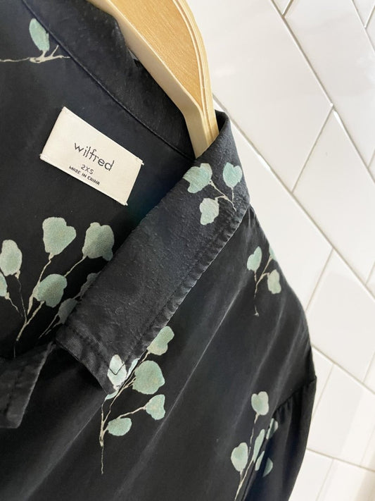 wilfred aires oversized soft touch floral shirt - good market thrift store