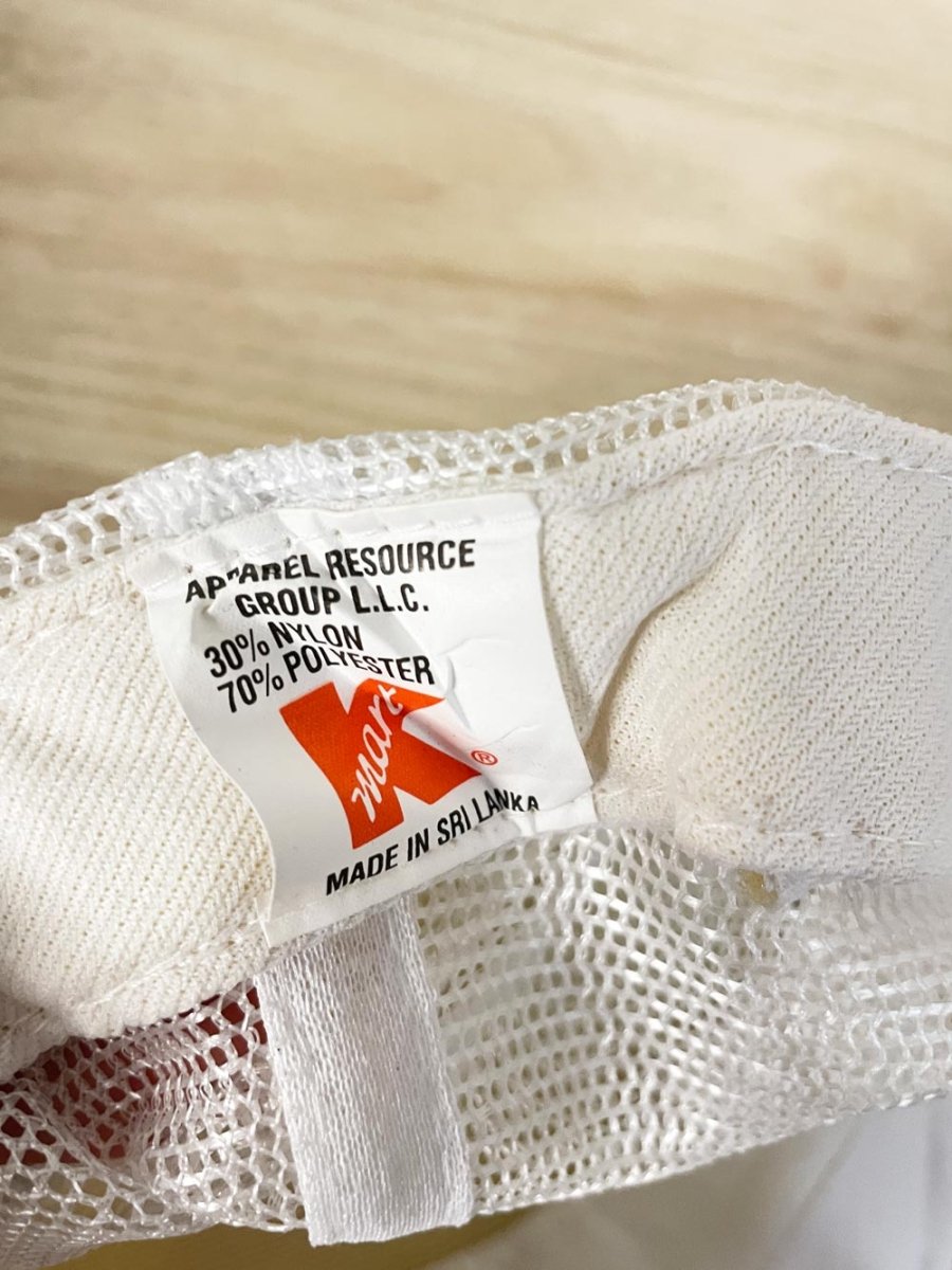 vintage 80s big K mart trucker hat - good market thrift store