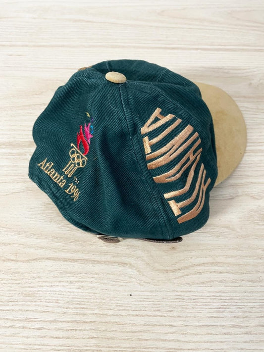 vintage 96 atlanta olympic games suede brim hat - good market thrift store