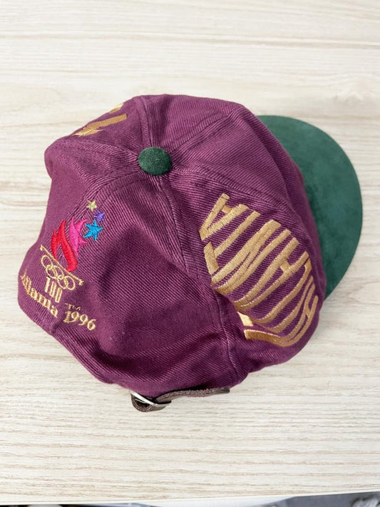 vintage 96 atlanta olympic games suede brim hat - good market thrift store