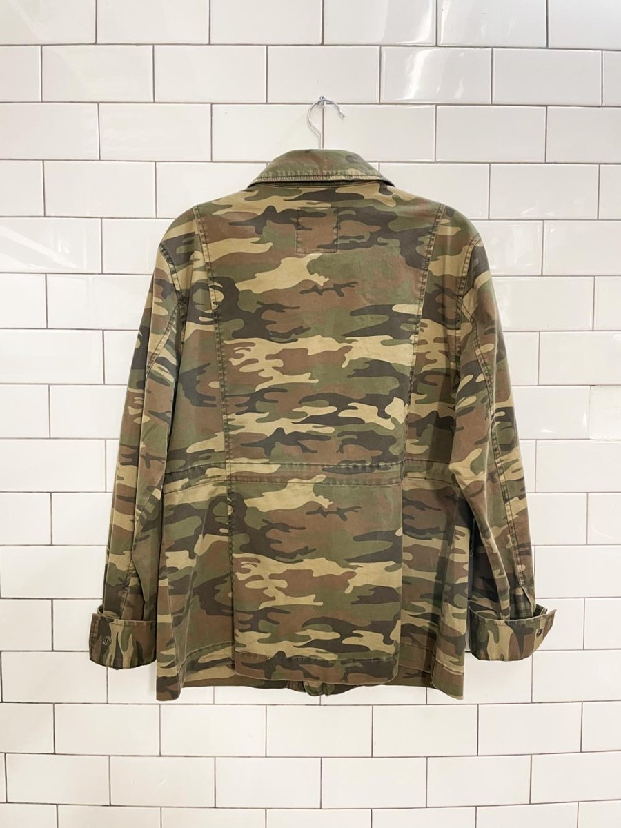 anthro sanctuary surplus camo jacket - good market thrift store