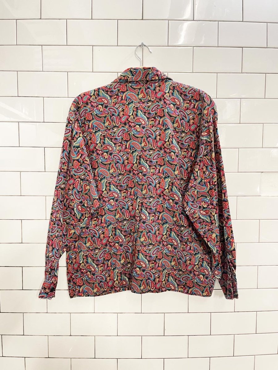 vintage 90s kettle creek paisley shirt - good market thrift store