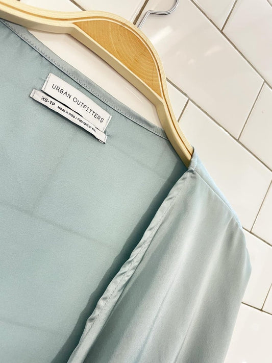 UO nicole satin wrap top - good market thrift store