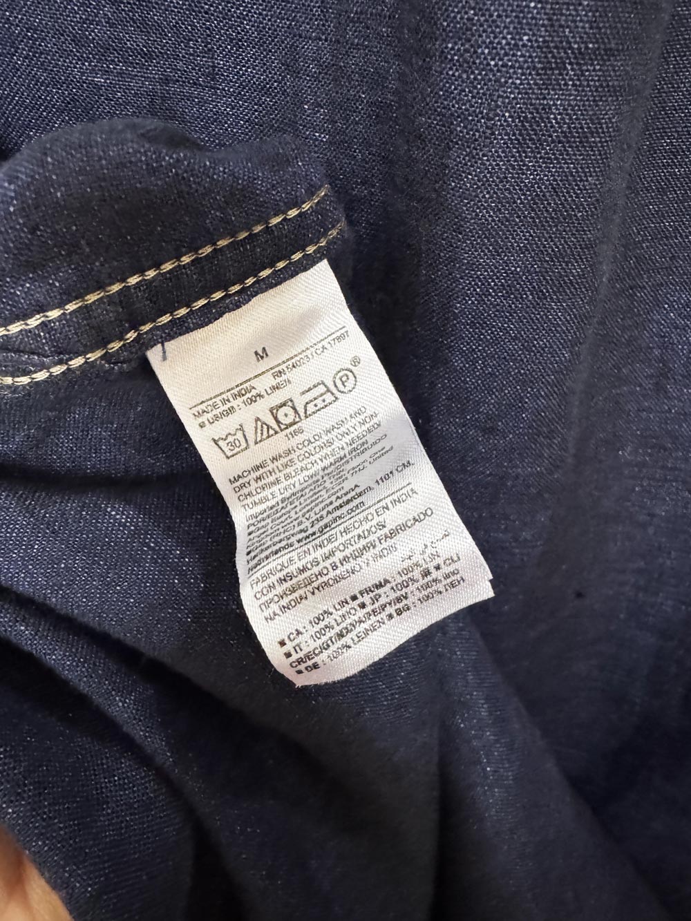 banana republic 100% linen full button shirt