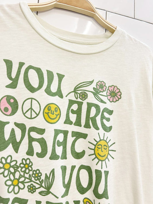 ae relaxed you are what you think graphic tee - good market thrift store
