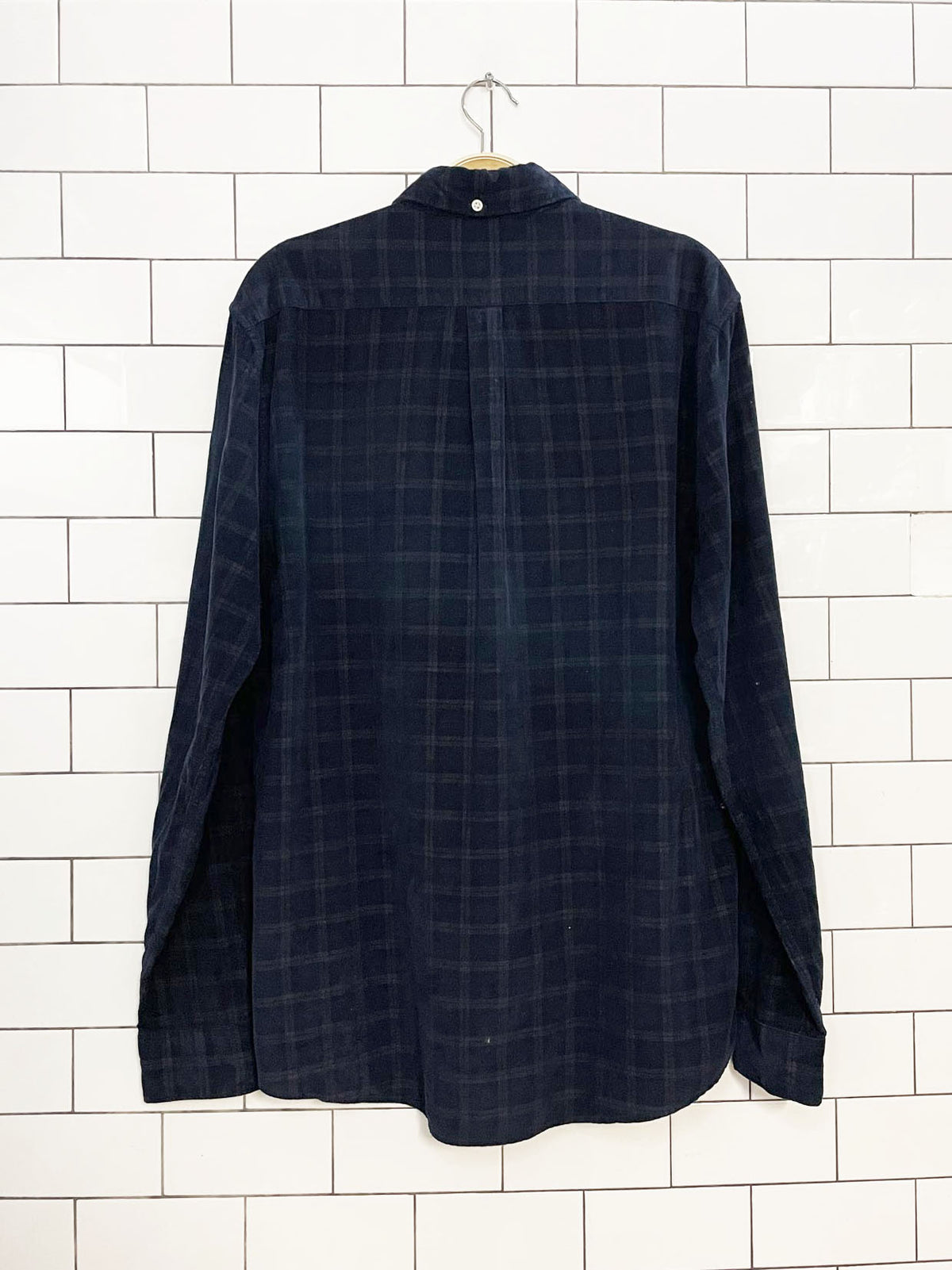 barbour blair corduroy tartan plaid full button shirt | tailored fit